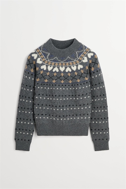 SKALL STUDIO MISTY JUMPER GREY JACQUARD